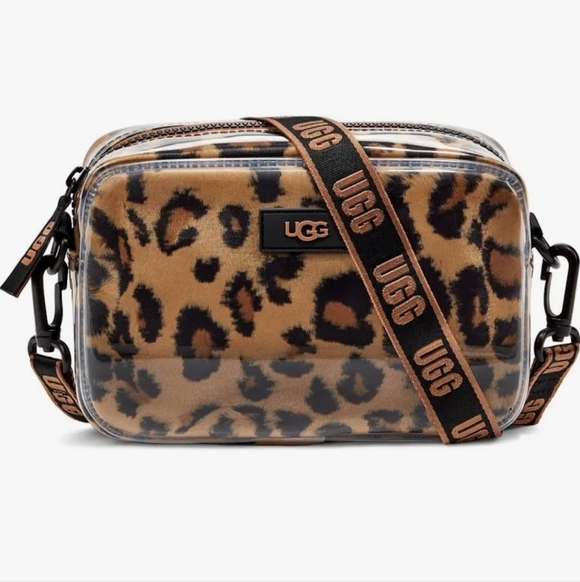 UGG Handbags - UGG Janey II Clear Leopard Print Crossbody Bag .